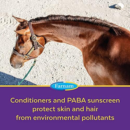 Farnam Vetrolin Bath Ultra-Hydrating Shampoo for Horses and Dogs 32 Ounces,Green (Pack of 2)