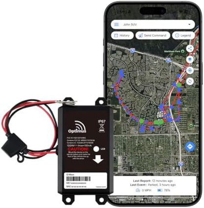 Optimus Wired GPS Tracker for Vehicles - Easy Install, Low Cost Plans