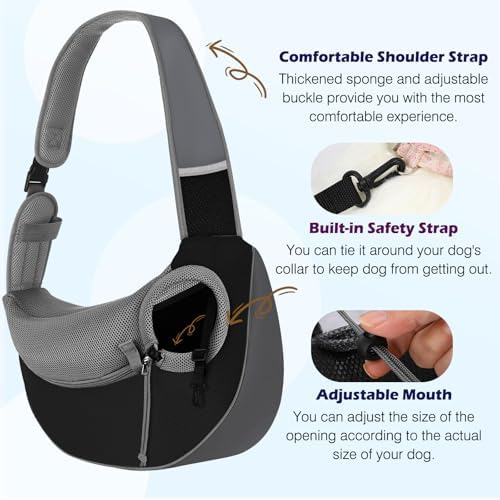 Pawaboo Pet Sling Carrier for Small Dogs Cats