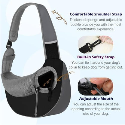 Pawaboo Pet Sling Carrier for Small Dogs Cats