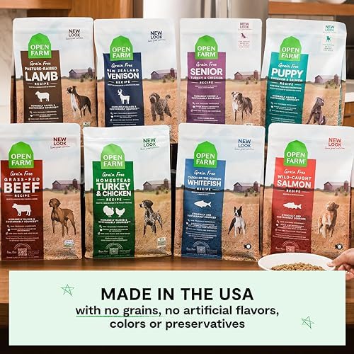 Open Farm Grain Free Dry Dog Food, Wild Caught Whitefish Kibble, 22lb Bag