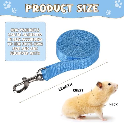 Guinea Pig Harness and Leash Adjustable to Any Size 2 Pack