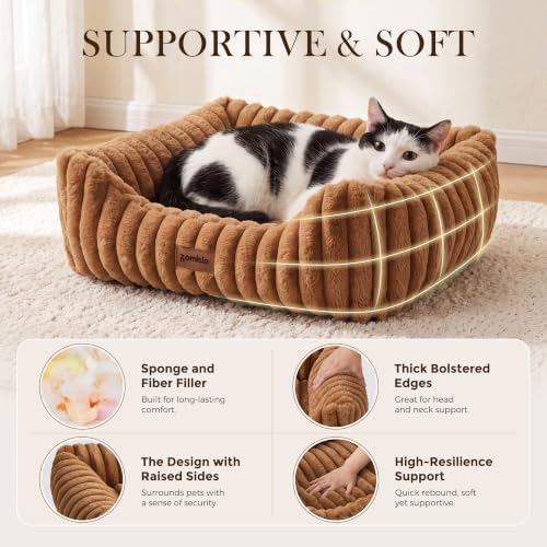 ZOMISIA Orthopedic Dog Bed for Medium Dogs with Washable Cover, 30x24''
