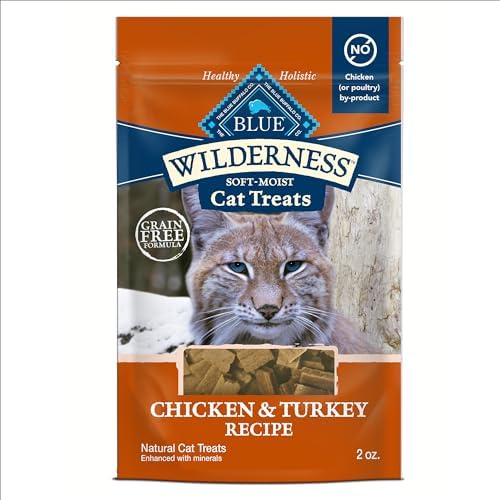 Blue Buffalo Wilderness Chicken & Turkey Soft Cat Treats, Grain-Free, 2 oz