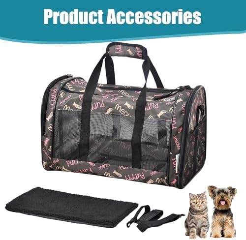 Soft-Sided Kennel Pet Carrier, Airline Approved Travel Handbag