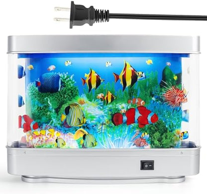 Frutiger Aero Fish Lamp Aquarium Lamp, Designed Studio Fake Fish Tank Decor