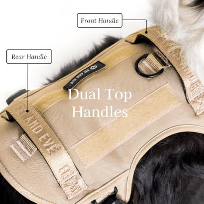 Fei & Eve Tactical Dog Harness, No Pull Dog Vest with Magnetic Buckle
