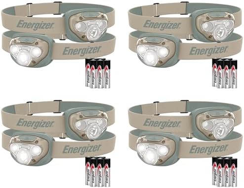 Energizer LED Headlamp PRO, IPX4 Water Resistant Headlamps, High-Performance Head Light for Outdoors, Camping, Running, Storm, Survival LED Light for Emergencies (Batteries Included) | (Pack of 8)