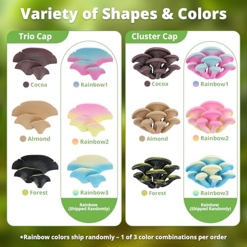 Westant Mushroom Decor for Reptile Tank, Forest, Trio