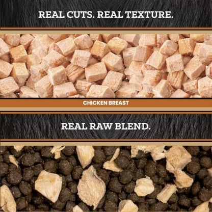 VICTOR Raw Kibble Blend - Farm Chicken Freeze-Dried Dry Dog Food, 20 lb