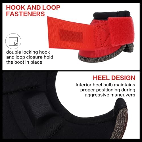 GEOSO Bell Boots for Horses,Ballistic Overreach Horse Boots | Superb Protection, Durability&Comfort,360 Degree Wrap