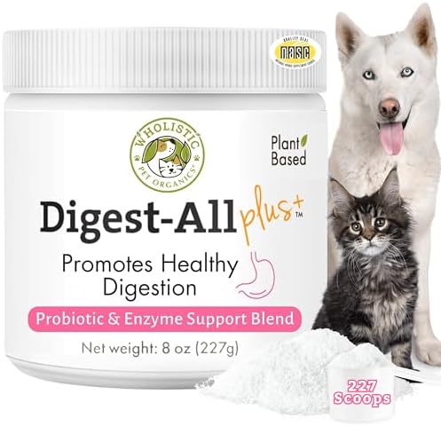 Probiotics for Dogs and Cats with Prebiotics, 8 Oz, 227 Scoops