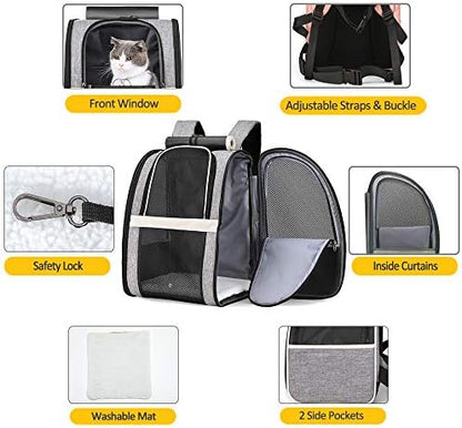 Texsens Innovative Traveler Bubble Backpack Pet Carriers for Cats and Dogs
