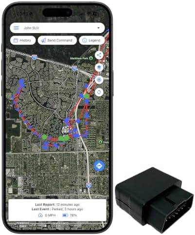 Optimus OBD Plug-in Car GPS Tracker - Easy Setup & Alerts