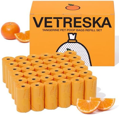 VETRESKA Citrus Scented Dog Poop Bags, 540 Counts, Leak Proof