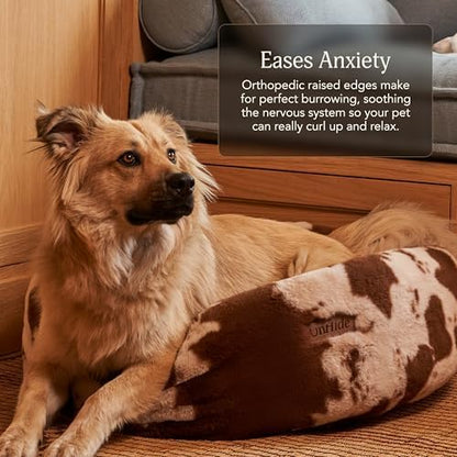 UnHide Floof Pet Bed, Extra Soft Dog Bed with Removable Faux Fur Cover