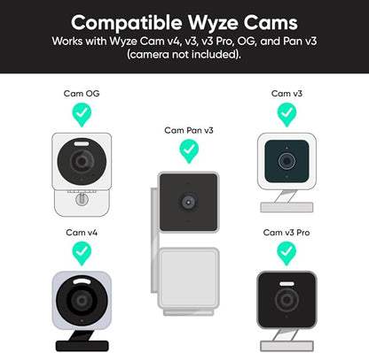 Wyze Lamp Socket v2 Power Adapter with WYZE Cam v4 2.5K QHD WiFi Indoor/Outdoor Smart Home Security Camera, Pet/Baby Monitor, Motion Activated Spotlight/Siren, Color Night Vision, 2-Way Audio