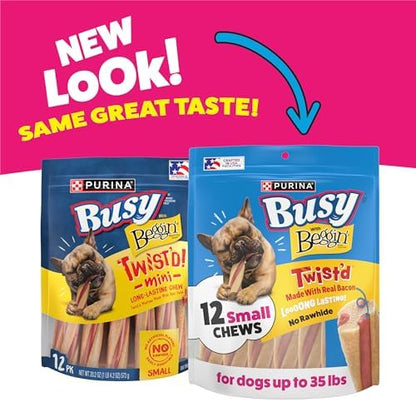 Purina Busy with Beggin’ Twist’d Mini Adult Dog Chew Bone Treats - 12 ct. Pouch