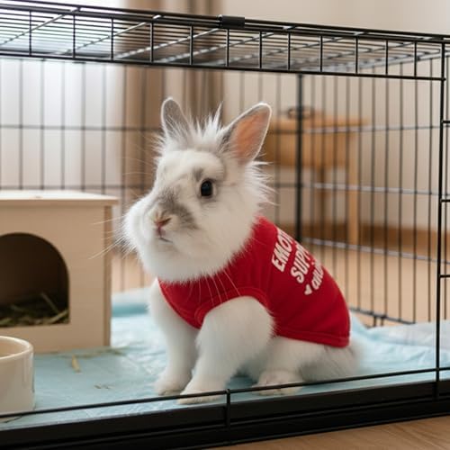 Guinea Pig Clothes (2-Pack), Soft Small Animal Vest T-Shirt