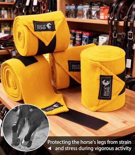 Polo Wraps for Horses Set of 4, Leg Wraps for Horses