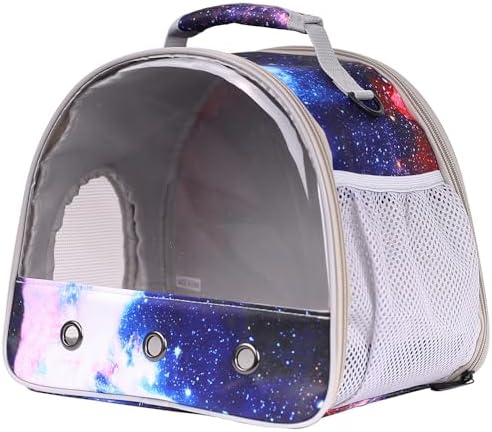 Bearded Dragon Travel Carrier, Guinea Pig Carrier Bag - Portable Small Animal Carrier Great for Bunny Lizard Hamster Hedgehog Outgoing Travel Carrying Case (Carrier - Blue)