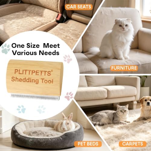 Cat Brush for Shedding, Deshedding Grooming Tool for Samll pets