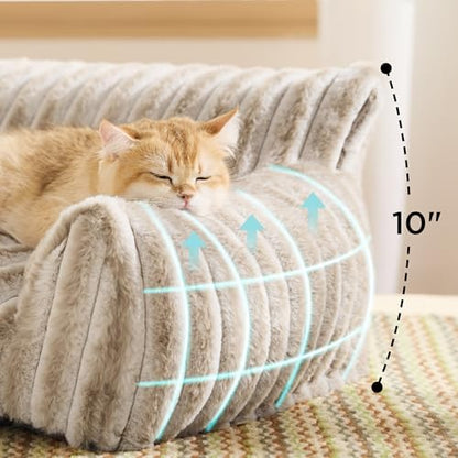 Bedsure ComfyFleece™ Shown on TV Fluffy Cat Couch for Pets,24in Amphora