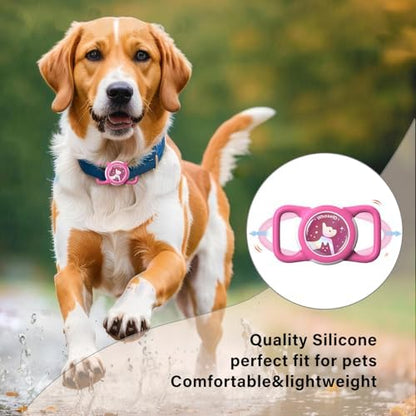 Waterproof AirTag Holder for Dog Collar, Soft Slide-On Dog AirTag Holder