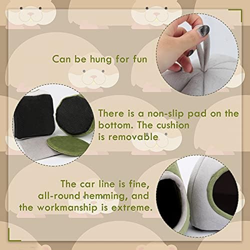 YUEPET Guinea Pig Bed 2 Pack,Warm Guinea Pig House, Stump & Yurt