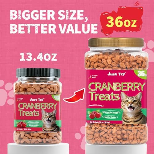 Just Try 36 OZ Urinary Tract Cat Treats for Indoor Cats