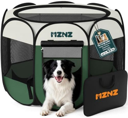 Dog Cat Small Animal Puppy Playpen Crate, Large, Dark Green