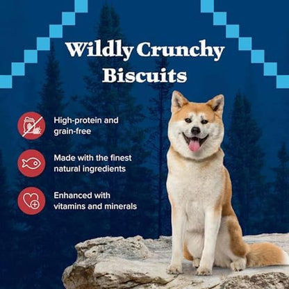 Blue Buffalo Wilderness Crunchy Dog Biscuits Variety Pack, Grain-Free, 3 ct