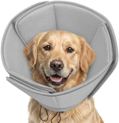 AOFITEE Soft Dog Cone, Adjustable Cones for Dogs After Surgery