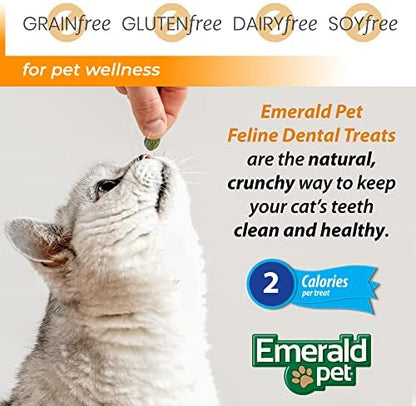 Emerald Pet Grain Free Cat Dental Treats, Ocean Fish, 3 oz