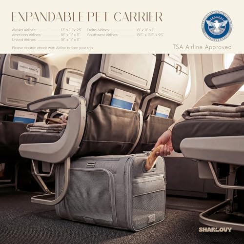 Top-Expandable Pet Carrier with Treat Pet Window,18x13x9.5 Airline Approved
