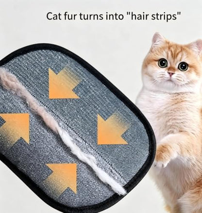 Electrostatic Pet Hair Removal Glove for Cats & Dogs, Reusable Electrostatic Hair Remover, Washable Grooming Glove for Removing Pet Hair from Clothes, Furniture, Carpets & Car Interiors
