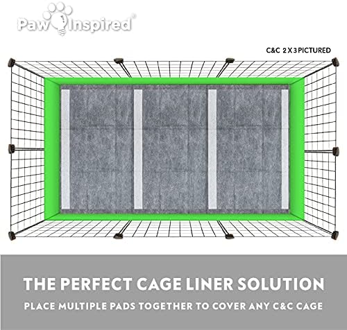 Paw Inspired Disposable Cage Liners, 28x17 Inch (C&C 2x1), 8 Count