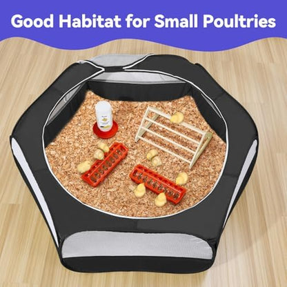 Pawaboo Chick Brooder Box for Chick Starter Kit, Black