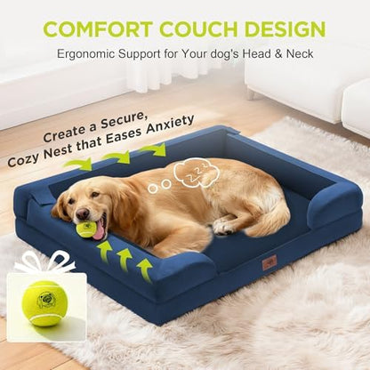 Waterproof Orthopedic Dog Bed for Medium Large Sized Dogs