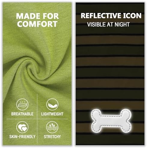 KYEESE 2Pack Cotton Dog Shirt for Small Dogs Soft Striped Tank Top