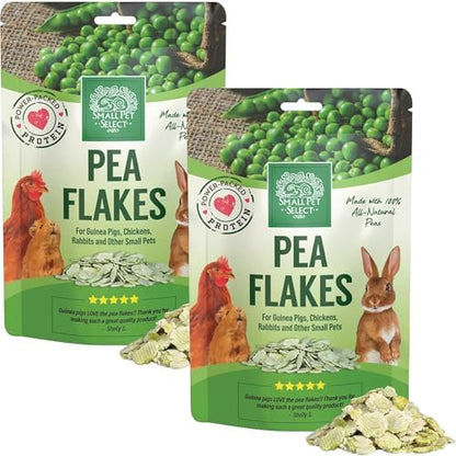 Small Pet Select Pea Flakes Treats, Rabbits & Guinea Pigs, 2 lb, 2-Pack