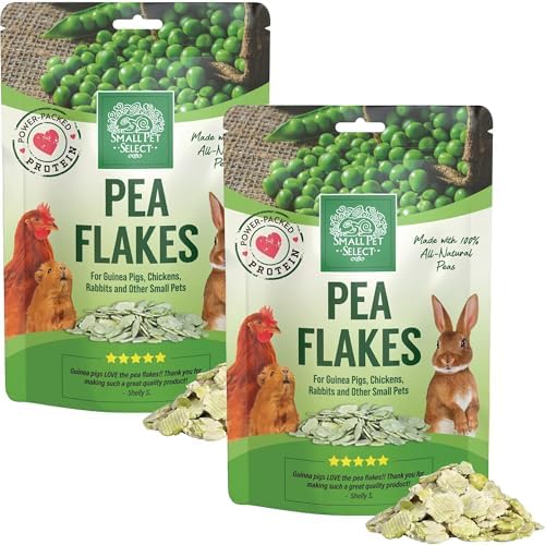Small Pet Select Pea Flakes Treats, Rabbits & Guinea Pigs, 2 lb, 2-Pack