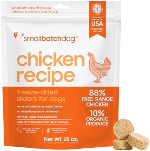 smallbatch Freeze Dried Raw Dog Food, Chicken Recipe, Grain-Free 25 oz