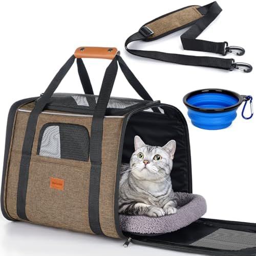 Morpilot Cat Carrier Soft for Large Medium Cats and Puppy up to 20lbs