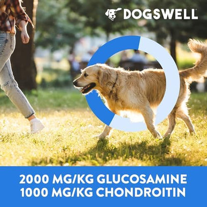DOGSWELL Jerky Hip and Joint Dog Treats Grain Free Made in USA Only, Glucosamine and Chondroitin, 24 oz Chicken (Pack of 12)