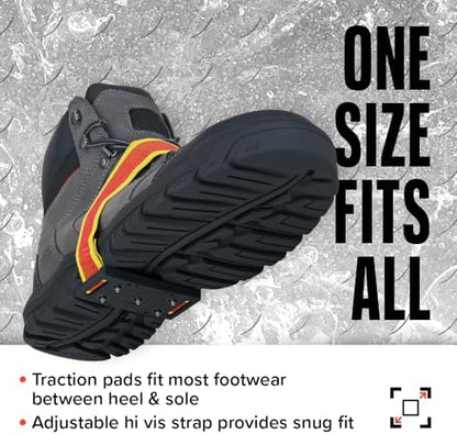 K1 Mid-Sole Intrinsic Ice Cleats for Men & Women - Rotatable Non-Sparking Traction Aids for Winter Snow - Low Profile