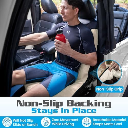 HAPPEGEAR Happeseat Waterproof Car Seat Cover & Protector, Sand