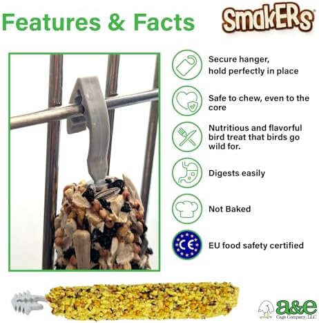 Vitapol Smakers Egg Treat Sticks for Parakeets & Budgies, Twin Pack