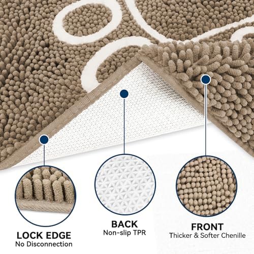 Bcoimo Super Absorbent Dog Door Mat, 30"*20" Anti Slip Mat for Muddy Paws