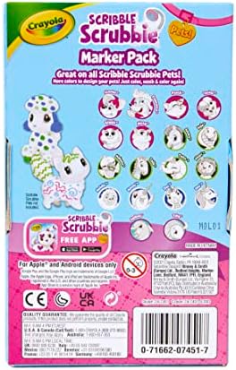 Crayola Scribble Scrubbie Pets Marker Refill & Expansion Set - 24 Washable Markers for Kids, Gifts for Girls & Boys [Amazon Exclusive]